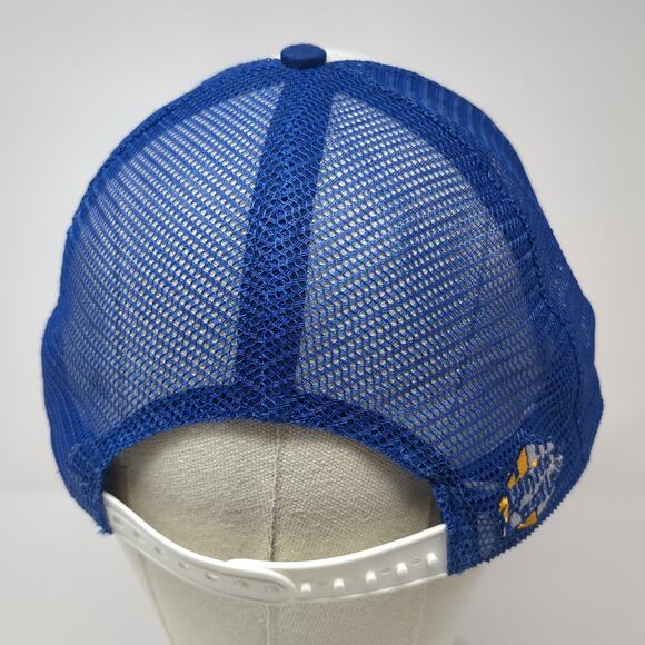 White Castle Snapback Trucker Hat Blue One Size Adjustable Mesh Back Polyester - Picture 5 of 8